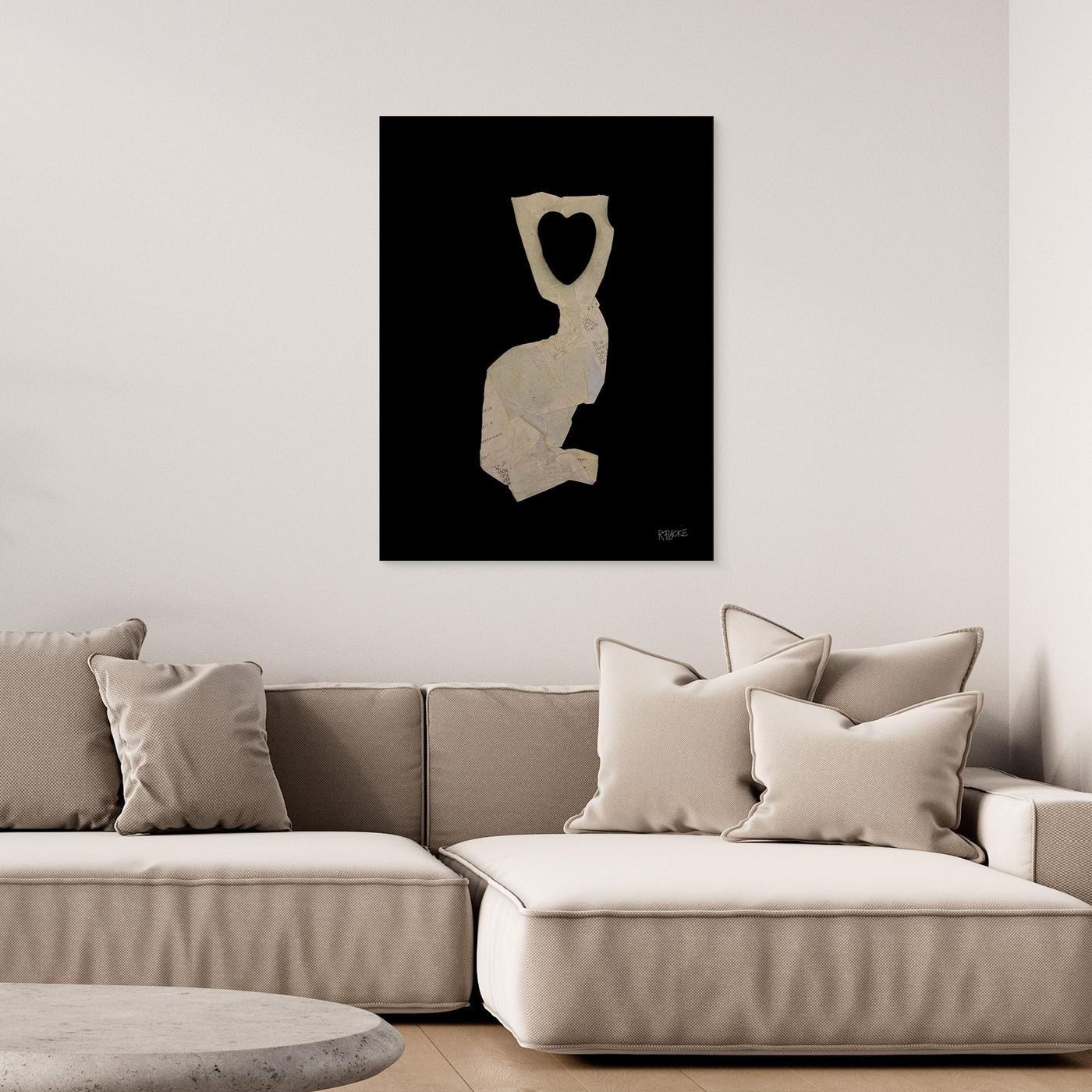 Canvas Print: "Heart in Head"